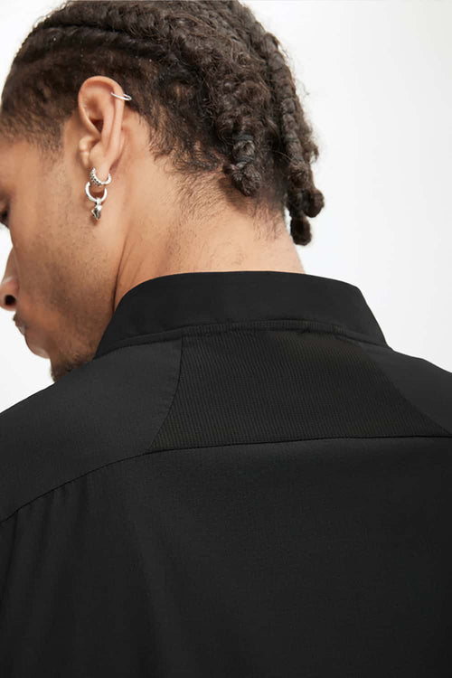 Water-Repellent Color-Block Active Vest - Black