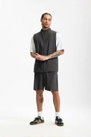 Water-Repellent Color-Block Active Vest - Dark Gray