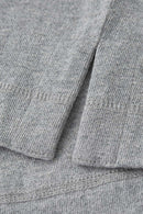 Heavyweight Linen-Blend Raglan Tee - Flower Gray