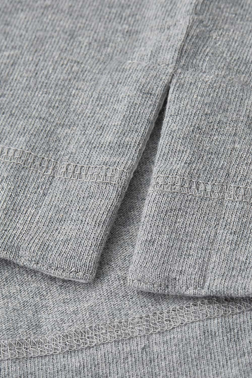 Heavyweight Linen-Blend Raglan Tee - Flower Gray