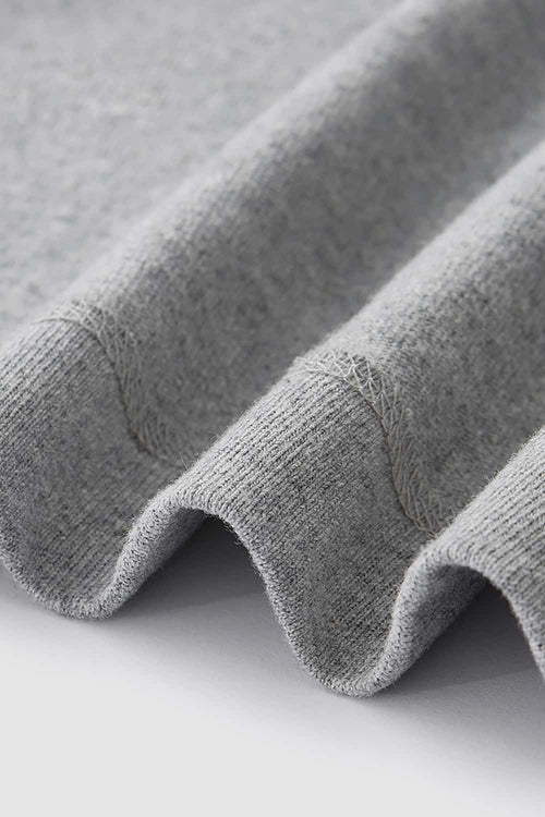 Heavyweight Linen-Blend Raglan Tee - Flower Gray