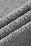 Heavyweight Linen-Blend Raglan Tee - Flower Gray