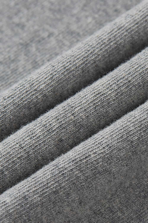 Heavyweight Linen-Blend Raglan Tee - Flower Gray
