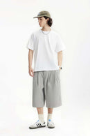 Heavyweight Linen-Blend Raglan Tee - Off White