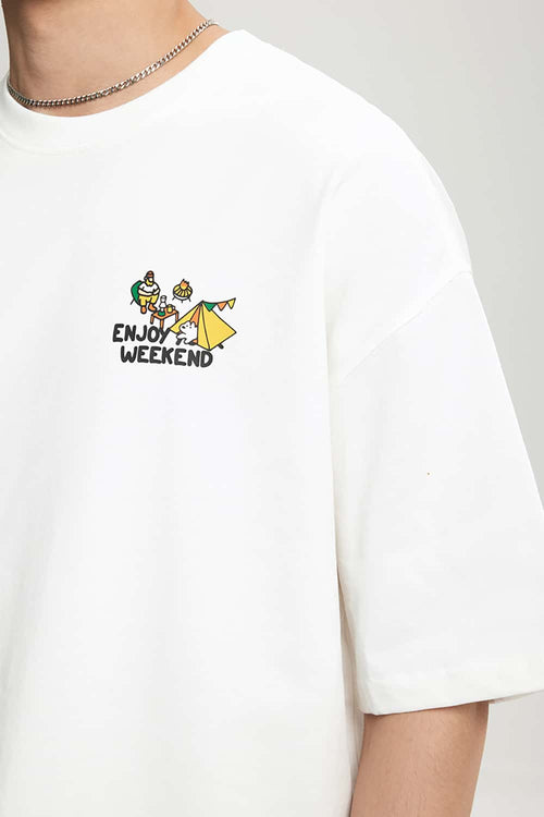 Heavyweight Outdoor Graphic Tee - White