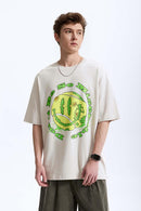 Vintage Tennis Graphic Tee - Beige