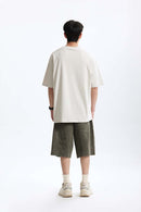 Vintage Tennis Graphic Tee - Beige