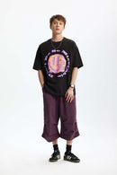 Vintage Tennis Graphic Tee - Black