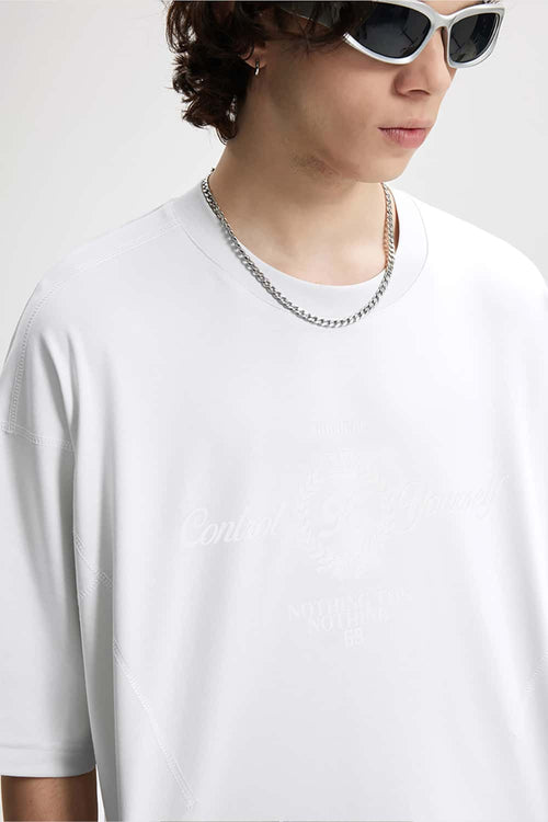 Transparent Graphic Active Tee - Grayish White