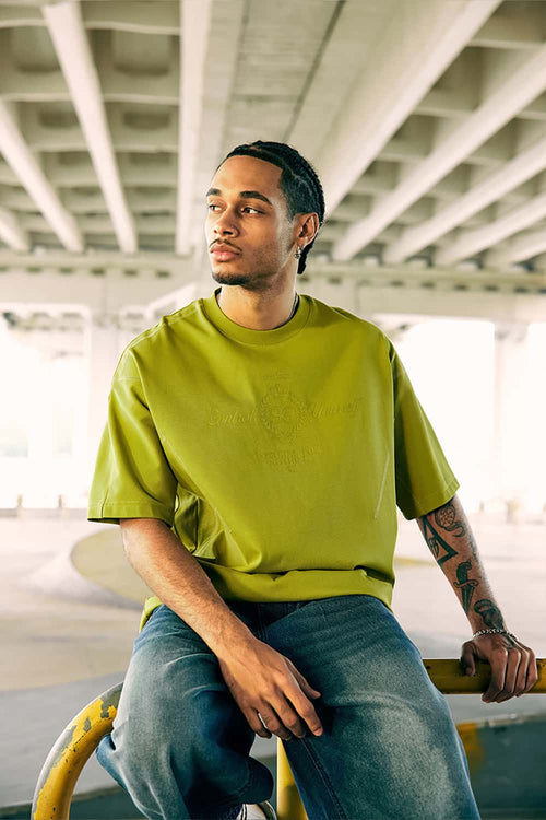 Transparent Graphic Active Tee - Yellow