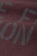Premium Heavyweight Graphic Relaxed Tee - Reddish Brown