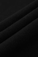 Boxy Letter-Graphic Cotton Tee - Black