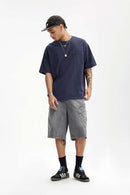 Heavyweight Essential Relaxed Tee - Navy Blue
