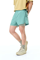 High-Performance 2-in-1 Active Shorts - Blue