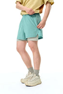 High-Performance 2-in-1 Active Shorts - Blue