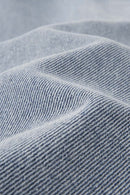 Washed Denim Curved Wide-Leg Jean - Baby Blue