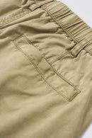 Washed Curved-Seam Cargo Pants - Light Khaki