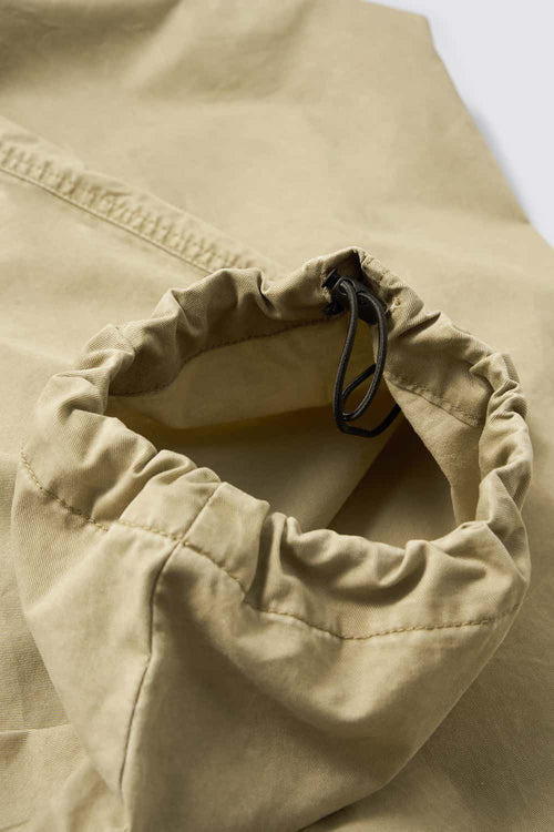 Washed Curved-Seam Cargo Pants - Light Khaki