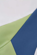 Color-Block Stretch Active Long-Sleeve - White