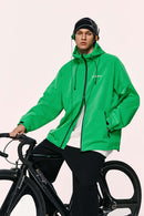 Lightweight Windproof Graphic Jacket - Green