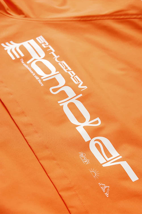 Lightweight Windproof Graphic Jacket - Orange