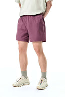 Detachable Pouch Utility Shorts - Rose Red