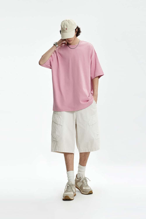 Heavyweight Washed Cargo Shorts - Apricot