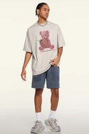 Relaxed Fit Cooling Graphic Tee - Sandy Apricot