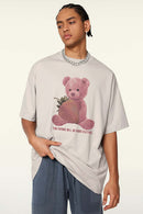 Relaxed Fit Cooling Graphic Tee - Sandy Apricot