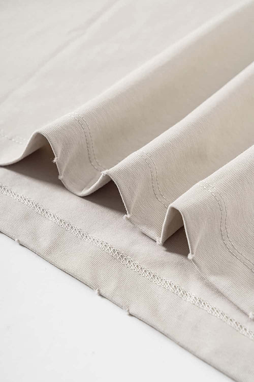 Relaxed Fit Cooling Graphic Tee - Sandy Apricot