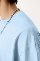 Essential Relaxed Fit Cotton Tee - Baby Blue