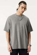 Essential Relaxed Fit Cotton Tee - Gray