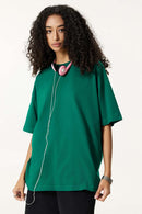 Essential Relaxed Fit Cotton Tee - Green
