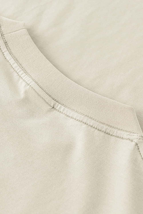 Essential Relaxed Fit Cotton Tee - Wheaten