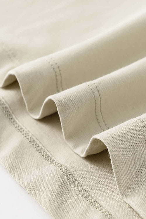 Essential Relaxed Fit Cotton Tee - Wheaten