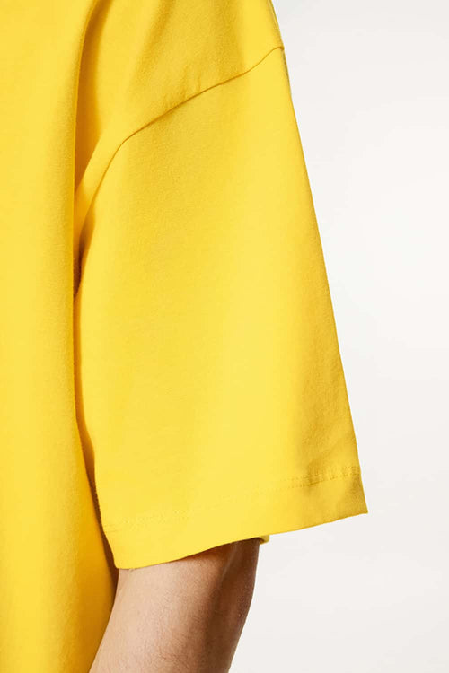 Essential Relaxed Fit Cotton Tee - Yellow