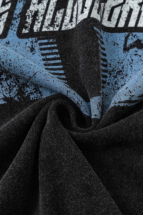 Washed Vintage Racing Graphic Tee - Fried Snowflakes