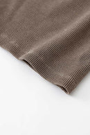 Tailored Slit Midi Dress - Coffee