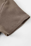 Tailored Slit Midi Dress - Coffee