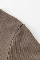 Tailored Slit Midi Dress - Coffee
