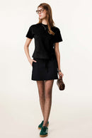 Women's Long-Staple Cotton Active Tee - Black