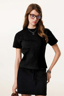 Women's Long-Staple Cotton Active Tee - Black