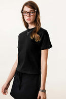 Women's Long-Staple Cotton Active Tee - Black
