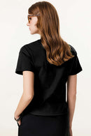 Women's Long-Staple Cotton Active Tee - Black