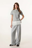 Women's Long-Staple Cotton Active Tee - Flower Gray