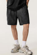 Distressed Relaxed Sweat Short - Vintage Black