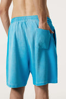 Distressed Relaxed Sweat Short - Vintage Blue