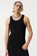 Men's Loose-Fit Active Muscle Tank - Black