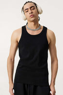 Men's Loose-Fit Active Muscle Tank - Black