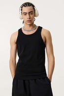 Men's Loose-Fit Active Muscle Tank - Black